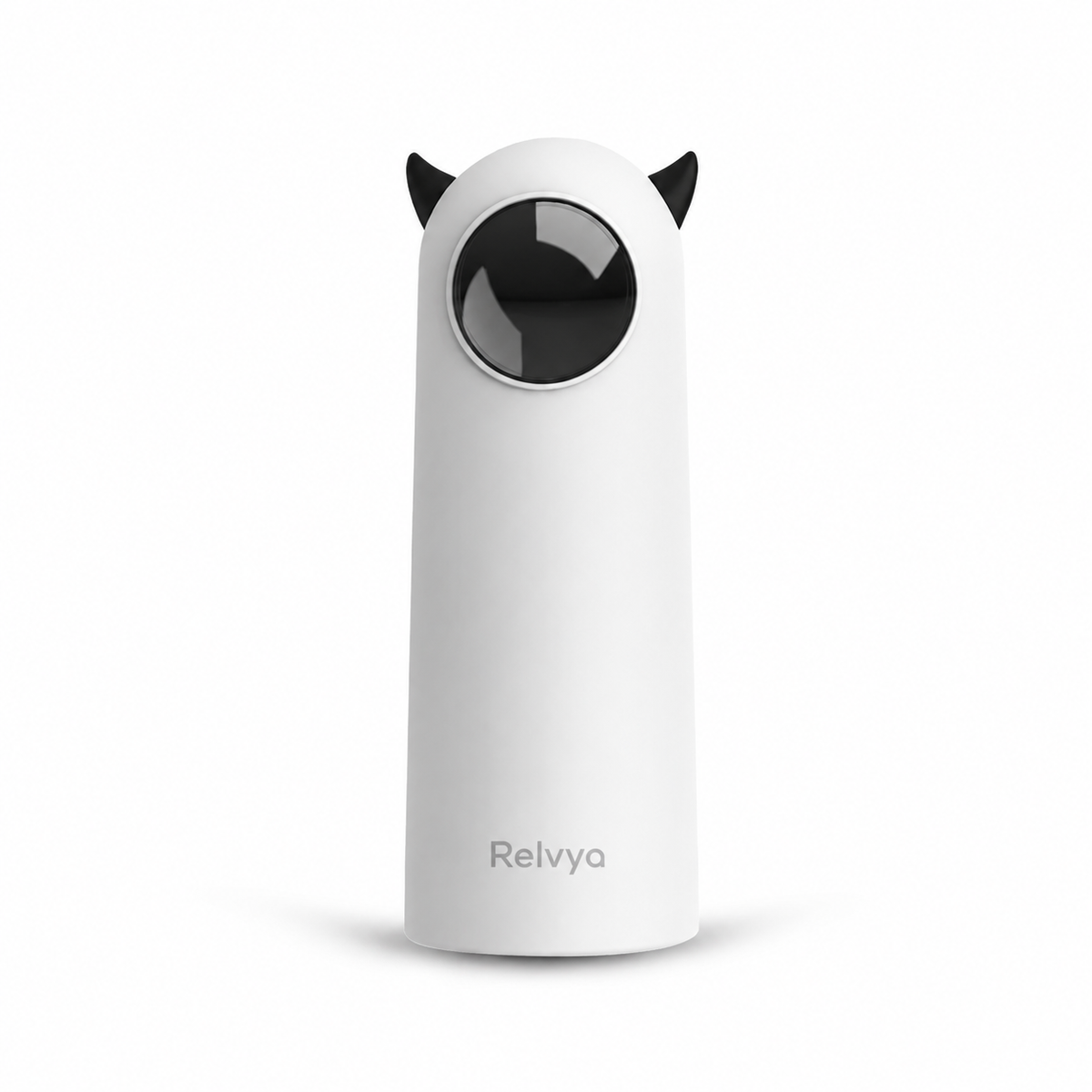 White automatic laser toy for indoor cats