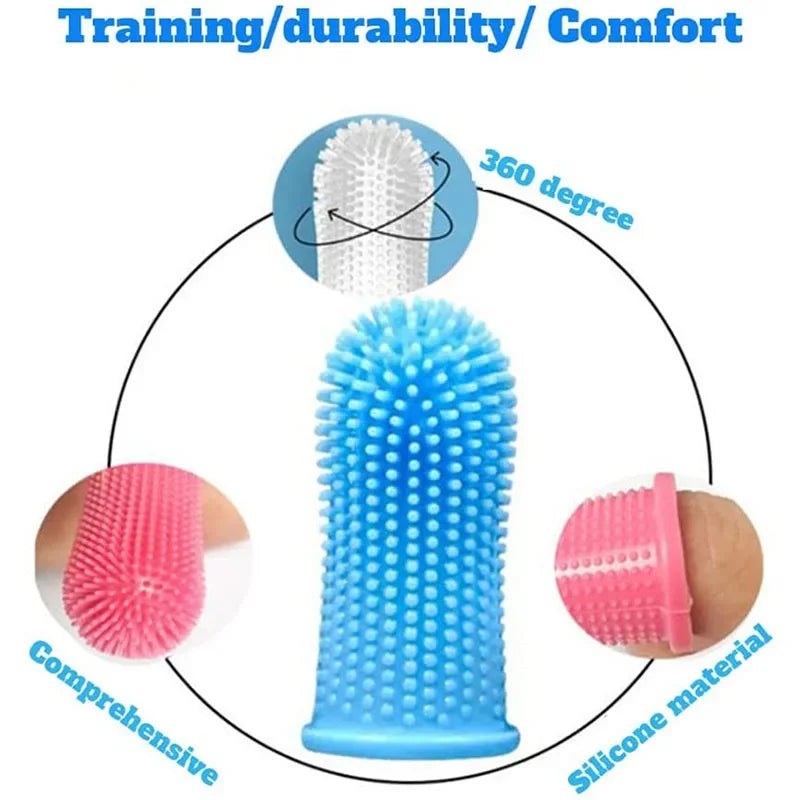 Relvya pet finger toothbrush size and color options