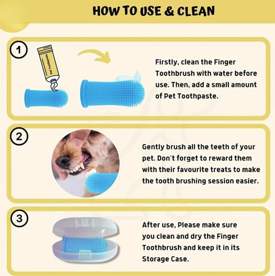 SmileSoft pet finger toothbrush color options