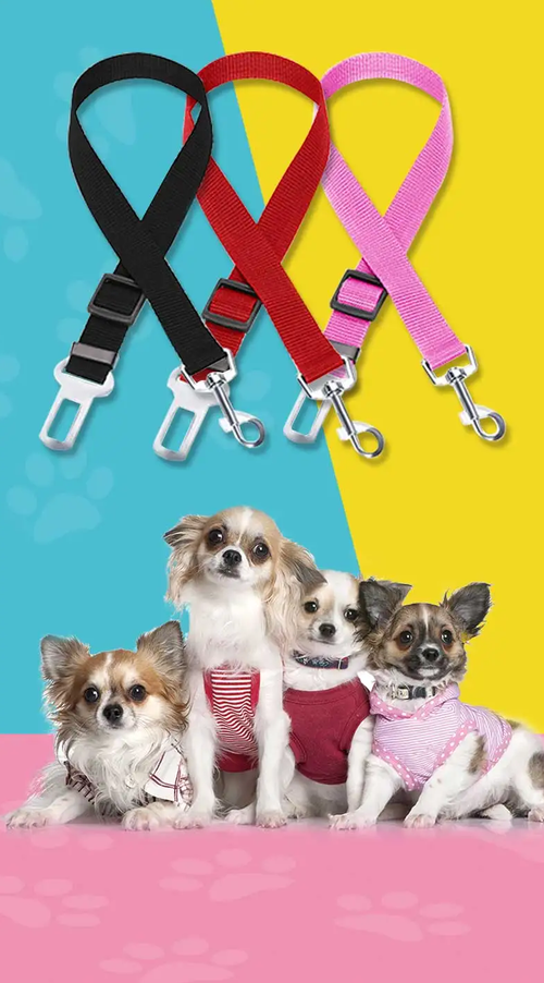 RoadTether pet car seat belts in multiple colors