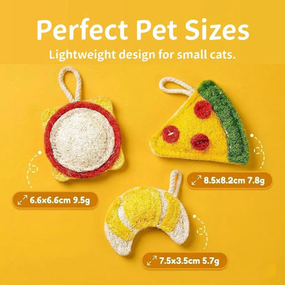 Lightweight catnip toys in different sizes for cats