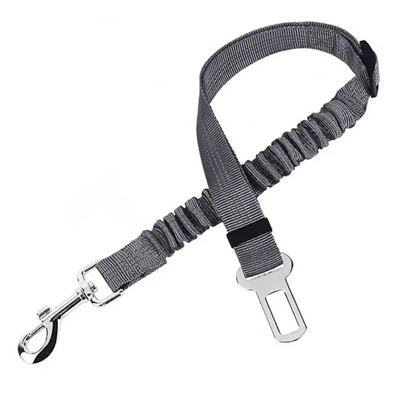 Black elastic RoadTether pet car seat belt