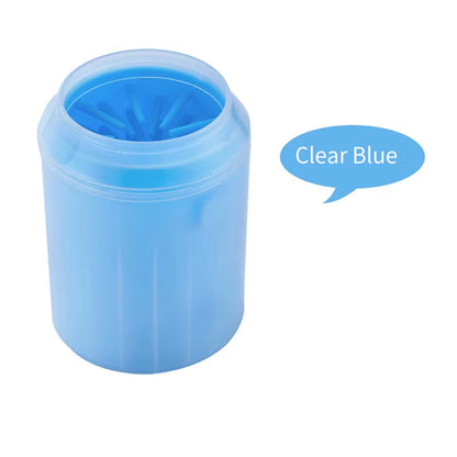 Clear blue Relvya PawPure paw cleaner cup