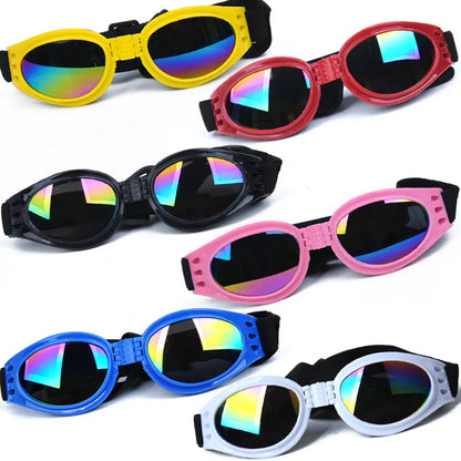 Pet goggles available in multiple colors and lens styles