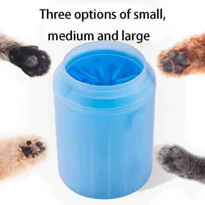 Paw cleaner cup size options for small medium and large dogs