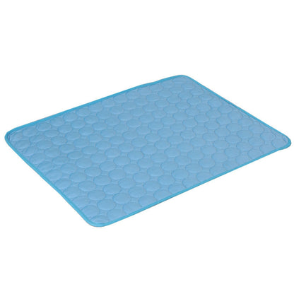 Cooling mat for dogs and cats with breathable ice silk fabric