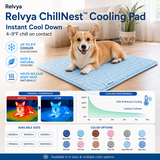 Relvya ChillNest cooling pad for dogs and cats