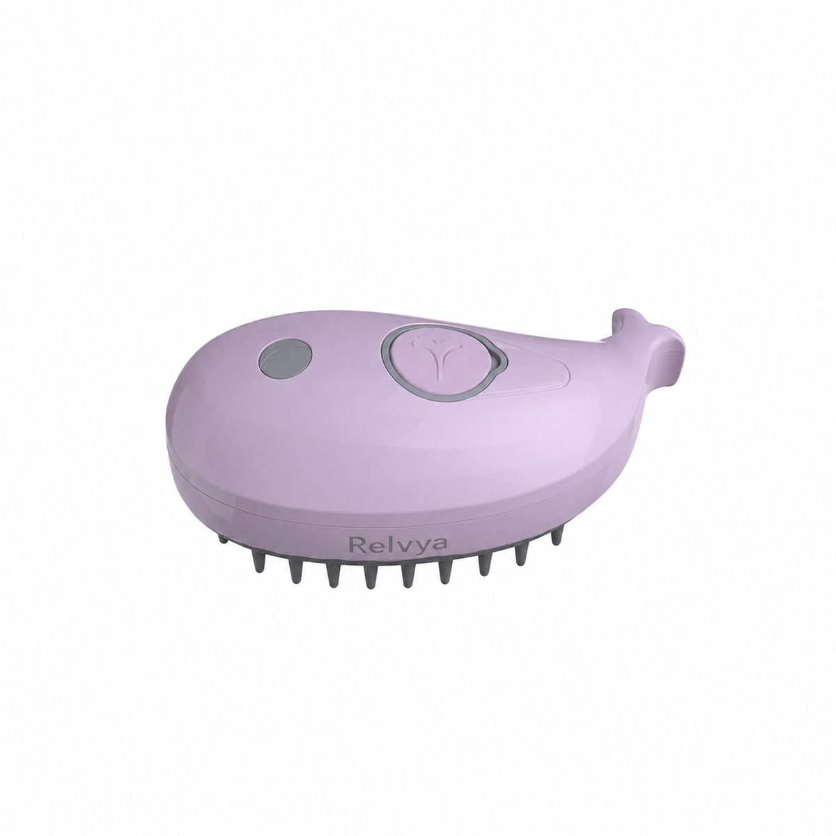 Purple pet grooming mist brush