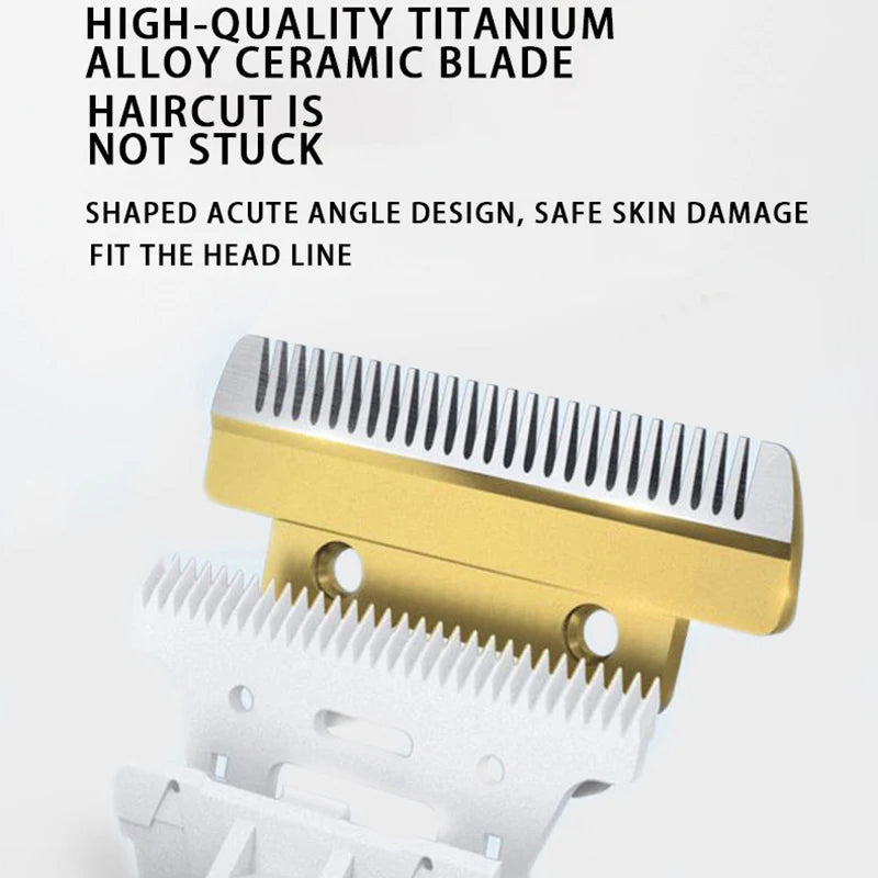 Pet grooming clipper with titanium alloy ceramic blade