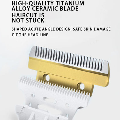Pet grooming clipper with titanium alloy ceramic blade
