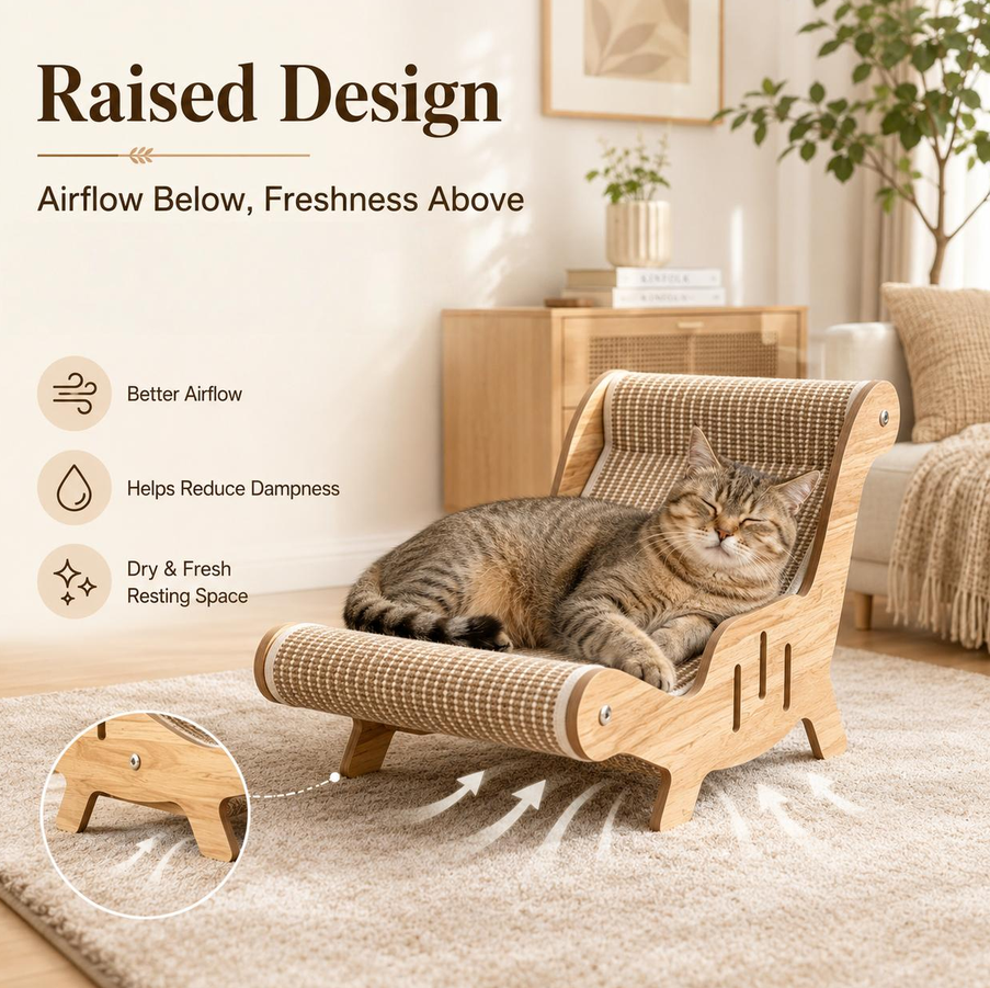 Relvya ScratchLounge™ Cat Chair