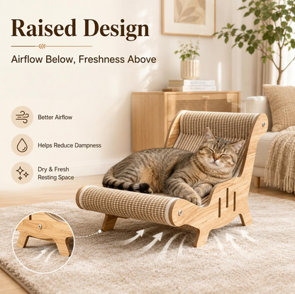 Relvya ScratchLounge™ Cat Chair
