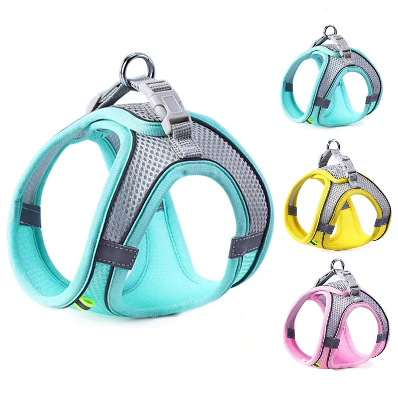 Relvya GlowFit reflective pet harness in multiple colors