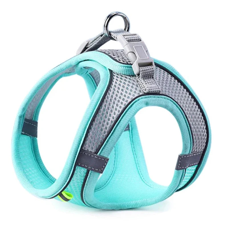 Green Relvya GlowFit reflective pet harness