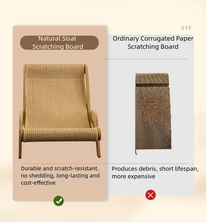 Durable corrugated cardboard cat scratcher with reinforced structure