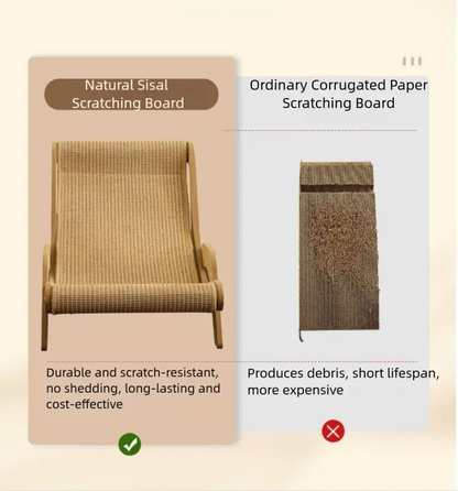 Durable corrugated cardboard cat scratcher with reinforced structure